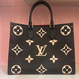 Empreinte Monogram Giant Onthego MM Black Beige